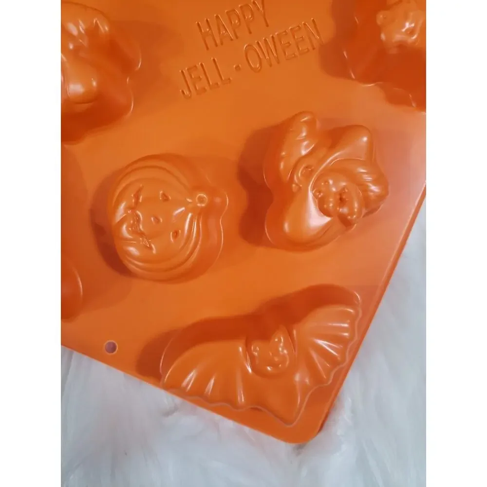 6 Vintage Jell-O Jello Brand Happy‎ Jelloween Halloween Mold Ghost Cat Pumpkin